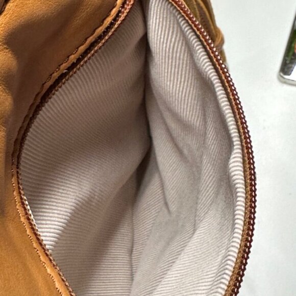 Margot New York Split Pocket Leather Crossbody in Cognac EUC - Picture 15 of 15